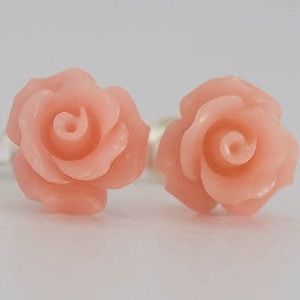 COPY - ✨HOST PICK✨ Genuine coral rose stud earrin…